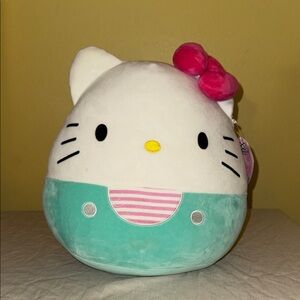 Hello Kitty Squishmallow with Teal, Pink and White Accents
